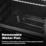 Vertical Propane Smoker with Temperature Control and Cover