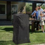 Vertical Propane Smoker with Temperature Control and Cover