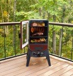 Pit Boss 2-Series Red Hammertone Gas Smoker