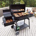 Royal Gourmet Barrel Charcoal Grill with Smoker