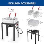 OuterMust 58,000 BTU Outdoor Deep Fryer Set