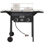 Feasto Outdoor Propane Deep Fryer with Dual Tanks