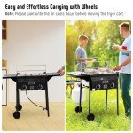 Feasto Outdoor Propane Deep Fryer with Dual Tanks