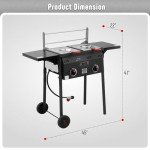 Feasto Outdoor Propane Deep Fryer with Dual Tanks