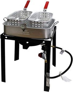 Outdoor Dual Basket Propane Deep Fryer - 18 QT