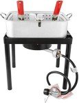 Outdoor Dual Basket Propane Deep Fryer - 18 QT