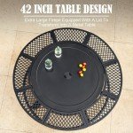 42-Inch 3-in-1 Round Fire Pit & Grill