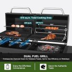 Dual Fuel Propane and Charcoal Grill Combo