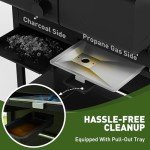 Dual Fuel Propane and Charcoal Grill Combo