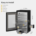 EAST OAK 30" Digital Electric Smoker with Remote