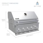 Spire 5 Burner Built-In Gas Grill - 30 Inch