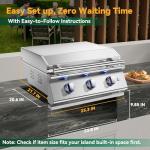 26 Inch Liquid Propane BBQ Grill Head