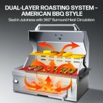 28-Inch Stainless Steel Built-In Charcoal Grill