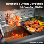 28-Inch Stainless Steel Built-In Charcoal Grill
