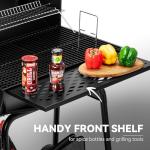 Royal Gourmet Charcoal Grill Offset Smoker with Cover