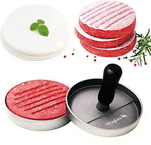 Meykers Non-Stick Burger Press with Patty Papers