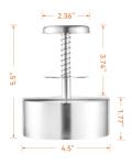 Brigii Heavy Duty Stainless Steel Burger Press
