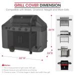 Unicook Heavy Duty 65-Inch Waterproof Grill Cover
