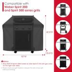 Unicook Heavy-Duty Grill Cover for Weber Spirit