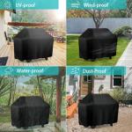 58-Inch Waterproof BBQ Grill Cover, Easy On/Off