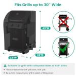 SunPatio 32-Inch Heavy Duty BBQ Grill Cover