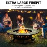47-Inch Outdoor Fire Pit with 2 Grills