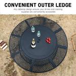 47-Inch Outdoor Fire Pit with 2 Grills
