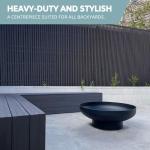DENKOE 32 Inch Heavy Duty Fire Pit Table