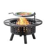 Verdeluxe 36" Outdoor Fire Pit & Grill Combo
