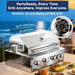 BODEGA 5-Burner 30-Inch Gas Grill Island