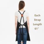 AFUN Chef Apron with Large Pockets - Black