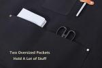 AFUN Chef Apron with Large Pockets - Black