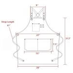 AFUN Chef Apron with Large Pockets - Black