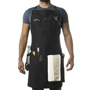 Asaya Chef BBQ Apron with Opener and Towel