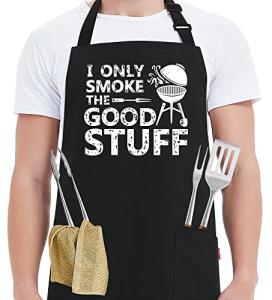 Funny BBQ Apron: I Only Smoke the Good Stuff