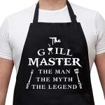 Funny Grill Master Apron for Men with Pockets