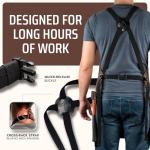 Asaya Chef BBQ Apron with Bottle Opener - Brown