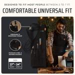 Asaya Chef BBQ Apron with Opener and Towel