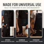 Asaya Chef BBQ Apron with Opener and Towel