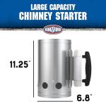 KINGSFORD Deluxe Charcoal Chimney Starter for BBQ Grills