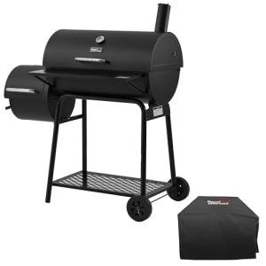 Royal Gourmet Charcoal Grill Offset Smoker with Cover