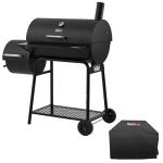 Royal Gourmet Charcoal Grill Offset Smoker with Cover