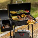 Royal Gourmet Charcoal Grill Offset Smoker with Cover