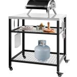Stainless Steel Outdoor Grill Cart with Wheels