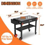 Portable Grill Table for Blackstone Griddles and More