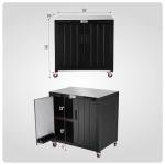 Feasto Outdoor Grill Cart with Storage Cabinet