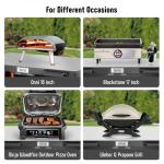 Feasto Outdoor Grill Cart with Storage Cabinet