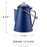 Coletti Enamel Camping Coffee Pot - 12 Cups
