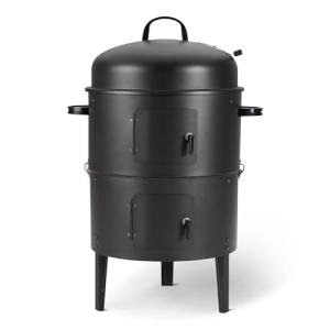 16 Inch Vertical Charcoal Smoker and BBQ Grill