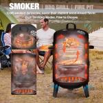 GRiliFE 16" Heavy Duty Charcoal Smoker Grill